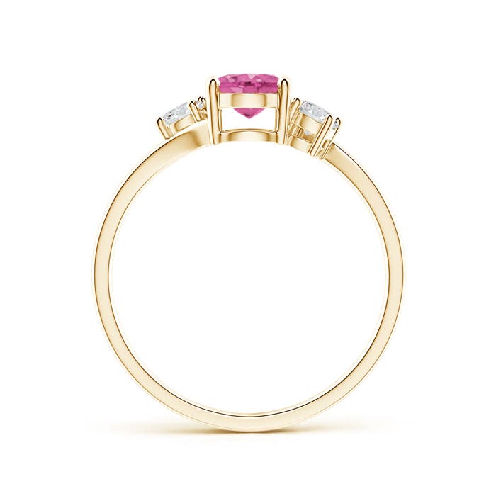 AAA - Pink Sapphire / 1.06 CT / 14 KT Yellow Gold