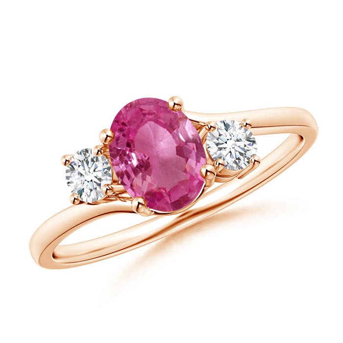 AAAA - Pink Sapphire / 1.06 CT / 14 KT Rose Gold