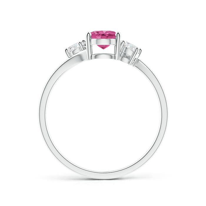 AAAA - Pink Sapphire / 1.06 CT / 14 KT White Gold