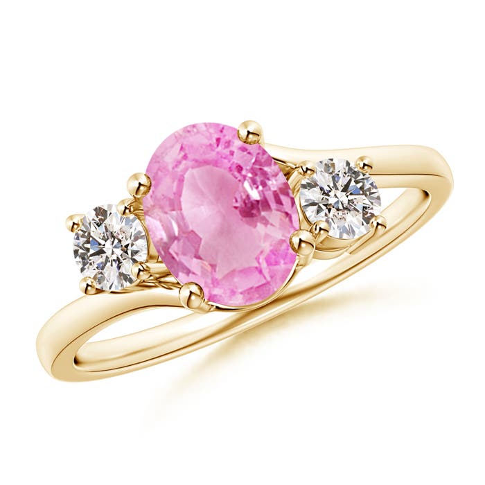 A - Pink Sapphire / 1.77 CT / 14 KT Yellow Gold