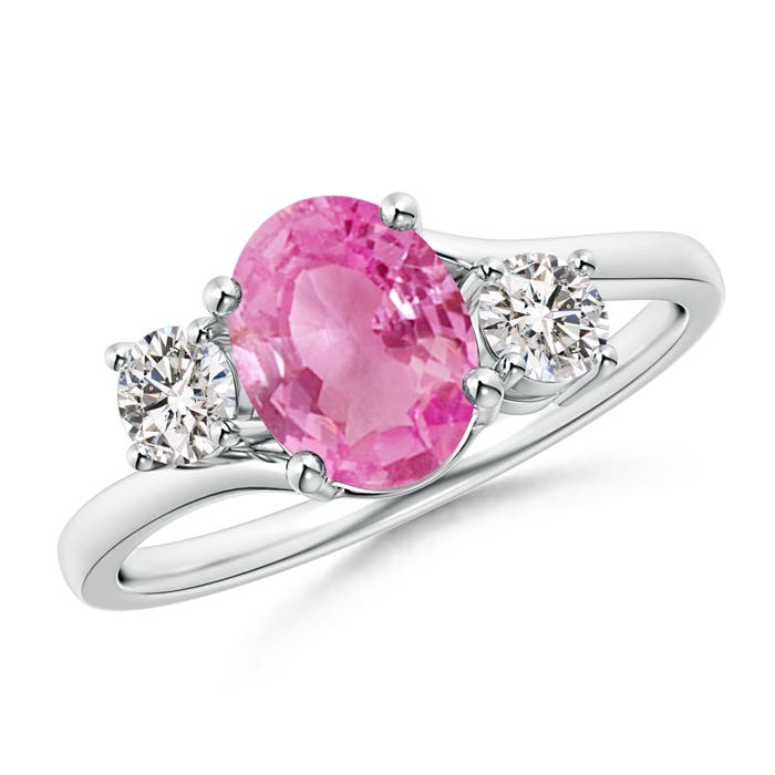 AA - Pink Sapphire / 1.77 CT / 14 KT White Gold