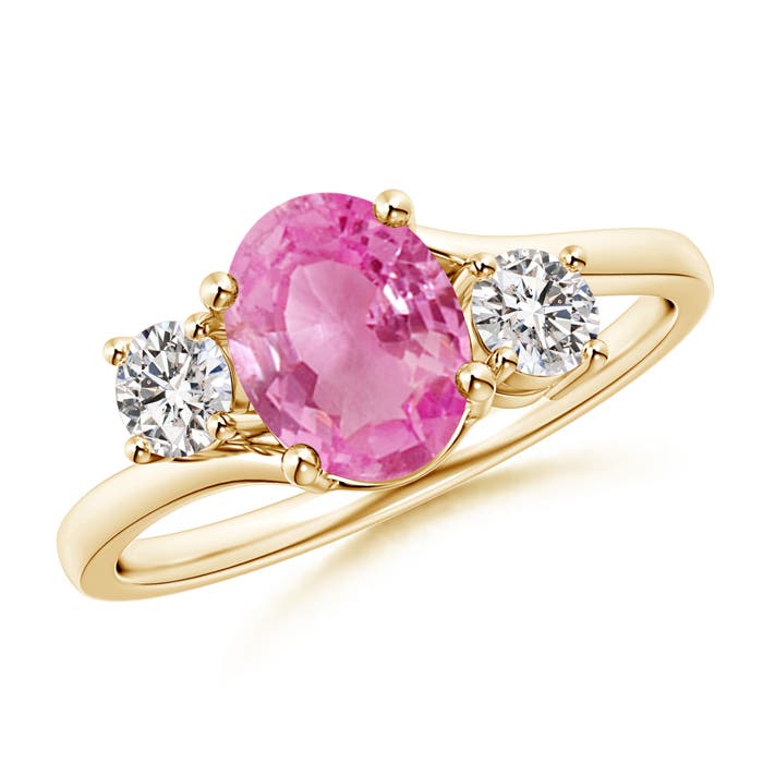 AA - Pink Sapphire / 1.77 CT / 14 KT Yellow Gold