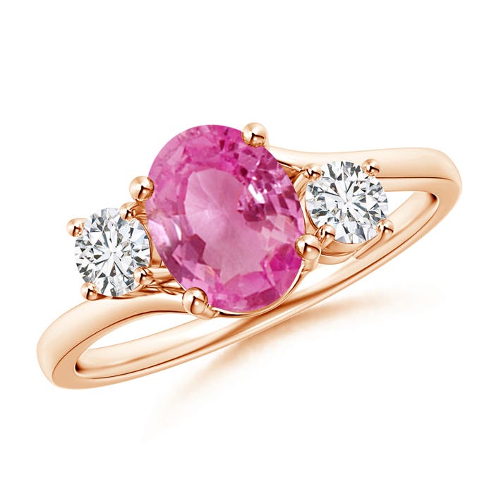 AAA - Pink Sapphire / 1.77 CT / 14 KT Rose Gold