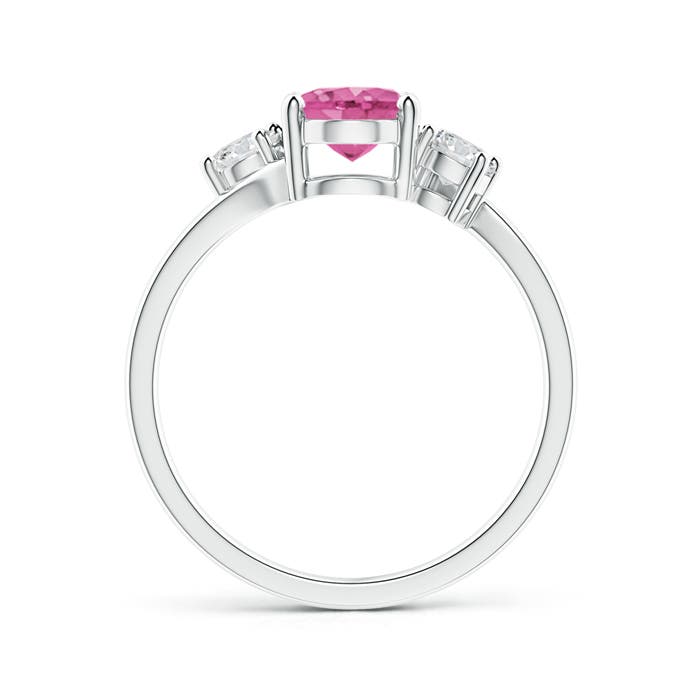 AAA - Pink Sapphire / 1.77 CT / 14 KT White Gold