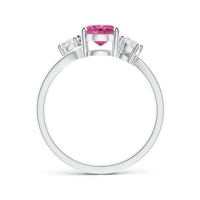 AAAA - Pink Sapphire / 1.77 CT / 14 KT White Gold