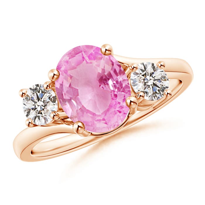 A - Pink Sapphire / 2.36 CT / 14 KT Rose Gold