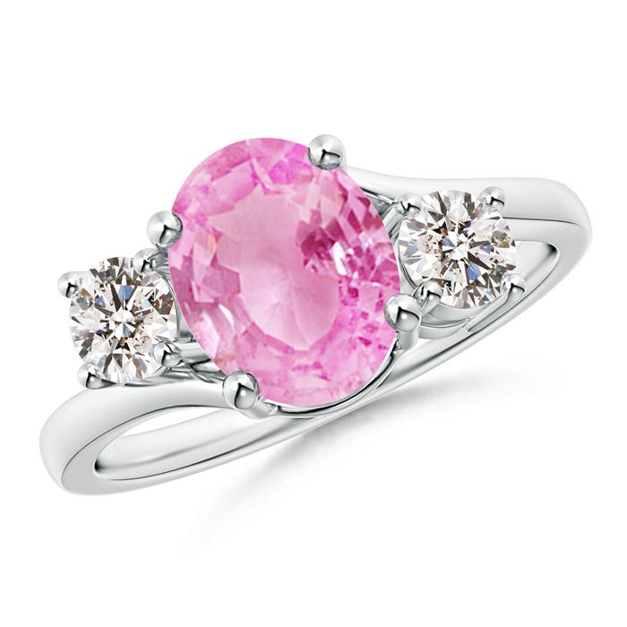 A - Pink Sapphire / 2.36 CT / 14 KT White Gold