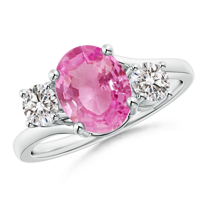 AA - Pink Sapphire / 2.36 CT / 14 KT White Gold