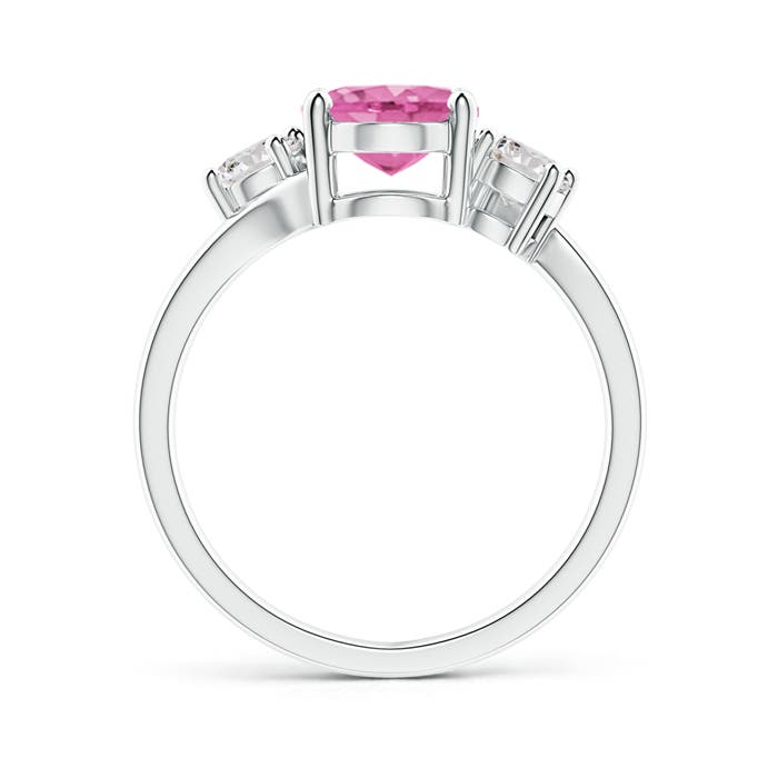 AA - Pink Sapphire / 2.36 CT / 14 KT White Gold