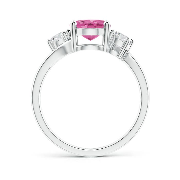 AAA - Pink Sapphire / 2.36 CT / 14 KT White Gold