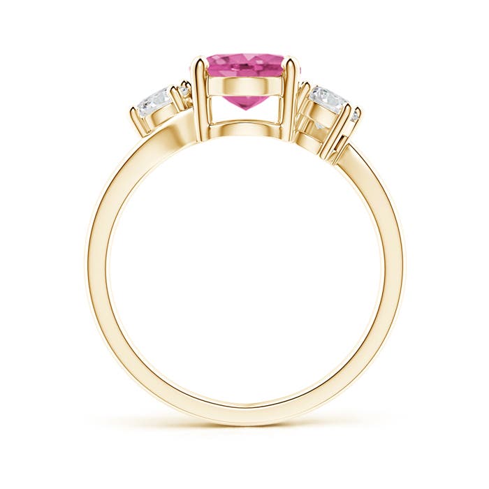 AAA - Pink Sapphire / 2.36 CT / 14 KT Yellow Gold