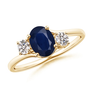 Oval A Blue Sapphire
