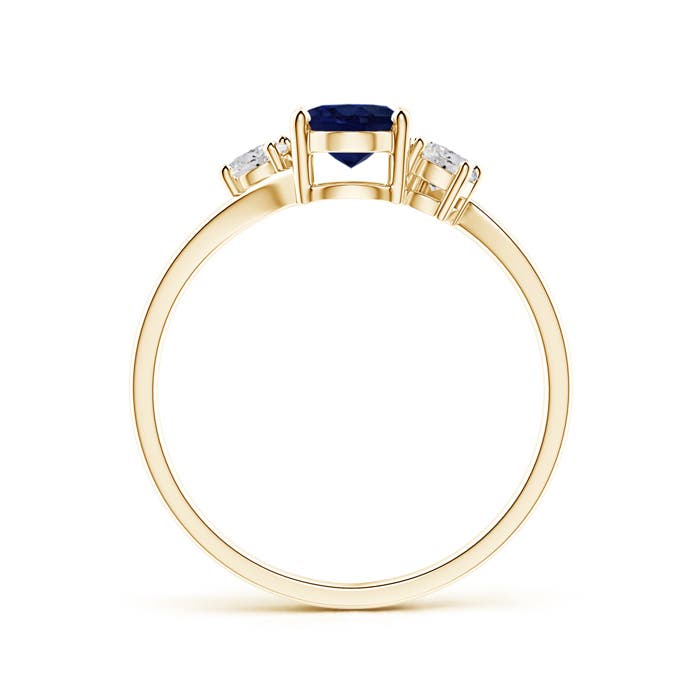 A - Blue Sapphire / 1.06 CT / 14 KT Yellow Gold