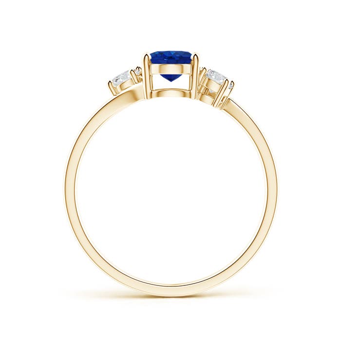 AAA - Blue Sapphire / 1.06 CT / 14 KT Yellow Gold