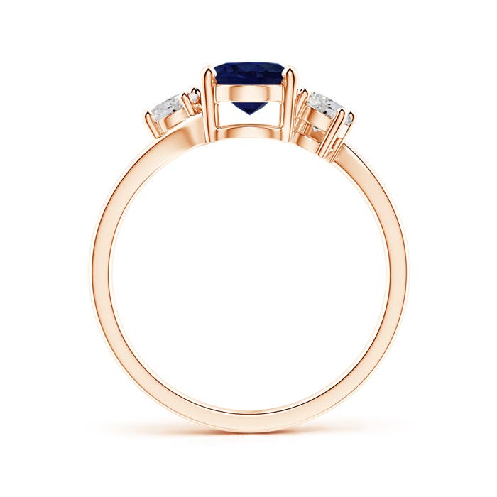 A - Blue Sapphire / 1.87 CT / 14 KT Rose Gold