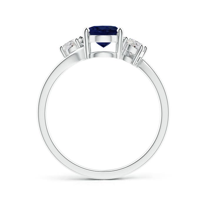 A - Blue Sapphire / 1.87 CT / 14 KT White Gold