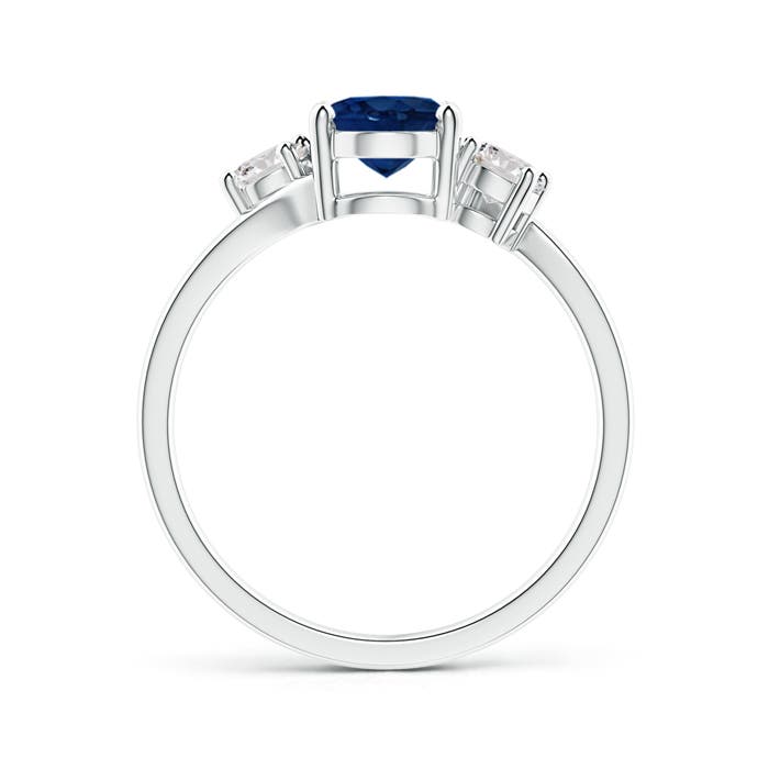 AA - Blue Sapphire / 1.87 CT / 14 KT White Gold