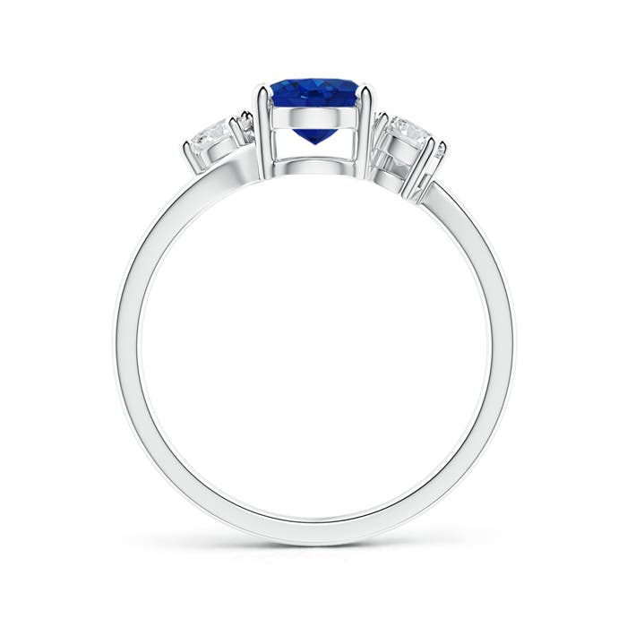 AAA - Blue Sapphire / 1.87 CT / 14 KT White Gold