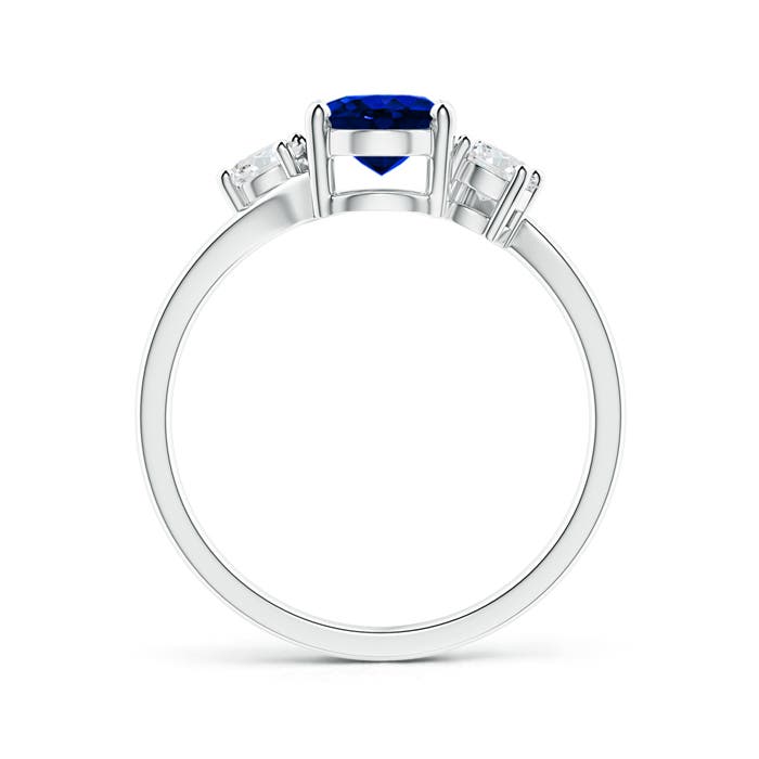 AAAA - Blue Sapphire / 1.87 CT / 14 KT White Gold