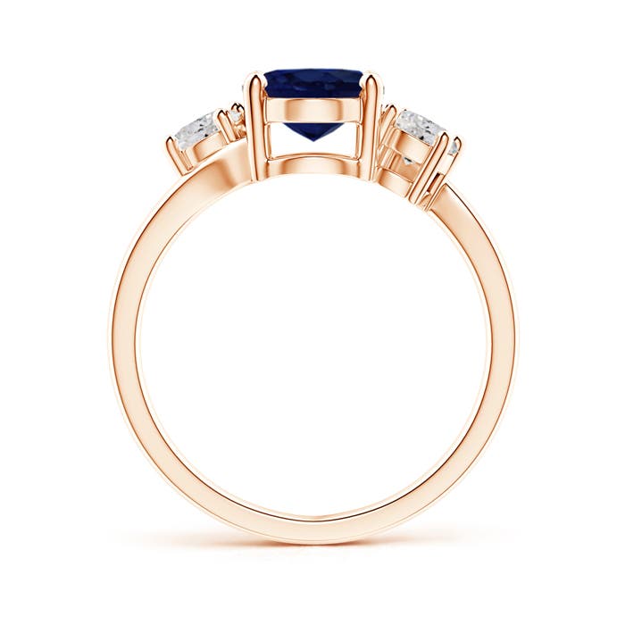 A - Blue Sapphire / 2.46 CT / 14 KT Rose Gold