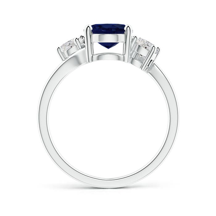 A - Blue Sapphire / 2.46 CT / 14 KT White Gold