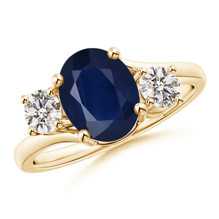 A - Blue Sapphire / 2.46 CT / 14 KT Yellow Gold