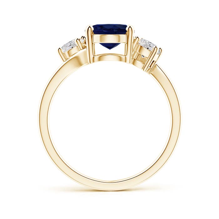 A - Blue Sapphire / 2.46 CT / 14 KT Yellow Gold