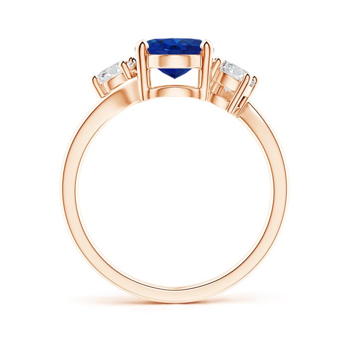 AAA - Blue Sapphire / 2.46 CT / 14 KT Rose Gold