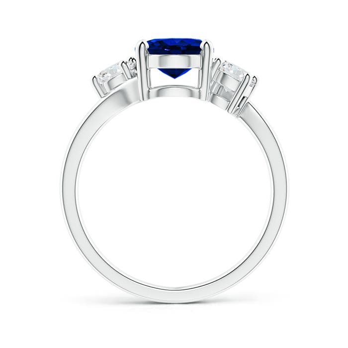 AAAA - Blue Sapphire / 2.46 CT / 14 KT White Gold