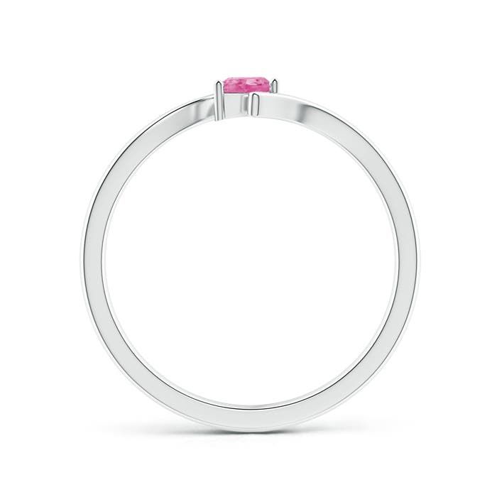 AA - Pink Sapphire / 0.17 CT / 14 KT White Gold