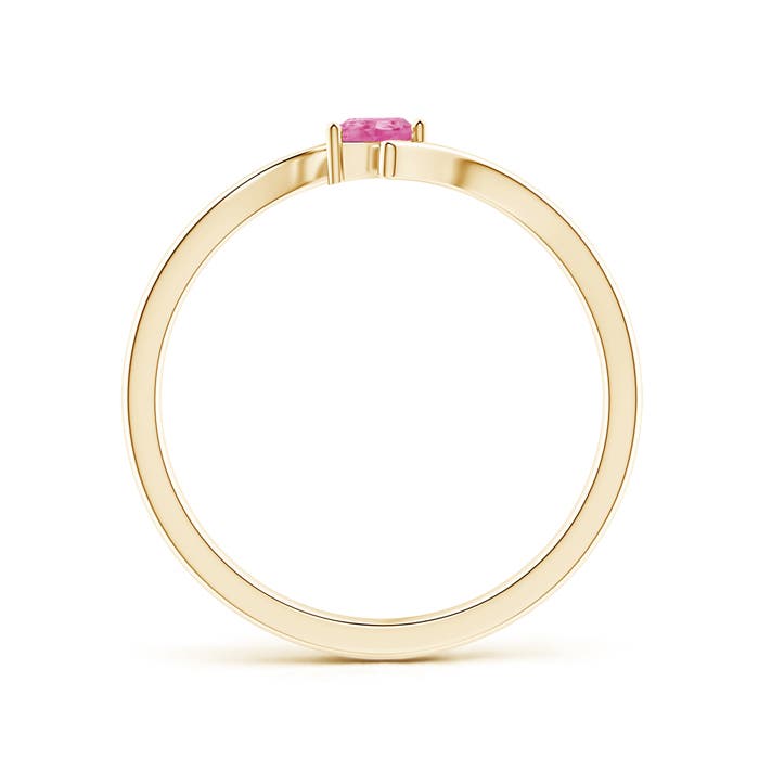 AA - Pink Sapphire / 0.17 CT / 14 KT Yellow Gold