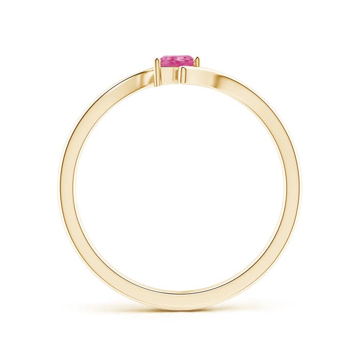 AAA - Pink Sapphire / 0.17 CT / 14 KT Yellow Gold