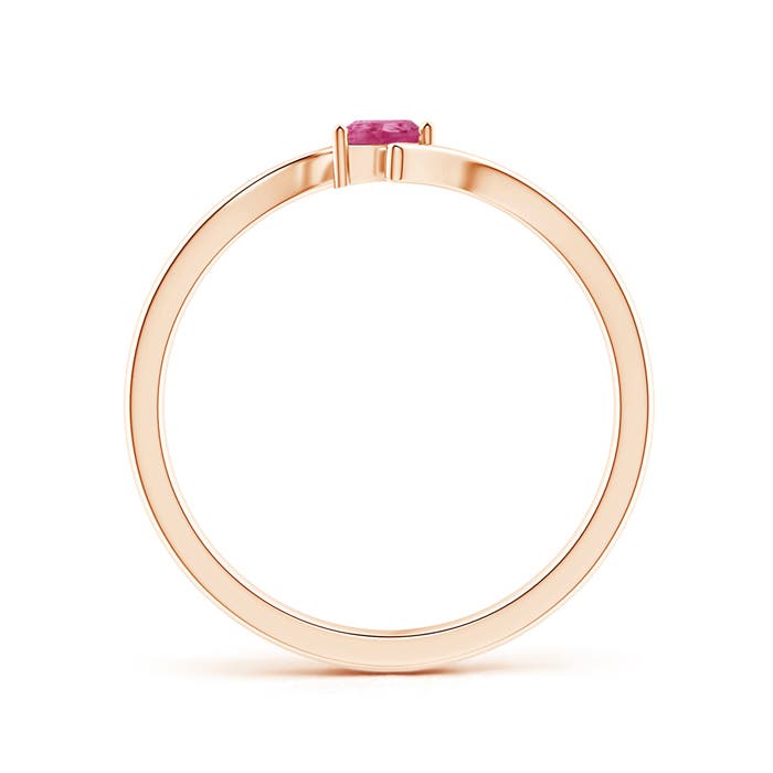 AAAA - Pink Sapphire / 0.17 CT / 14 KT Rose Gold