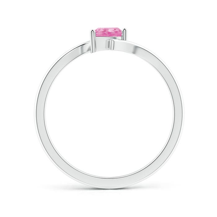 A - Pink Sapphire / 0.35 CT / 14 KT White Gold