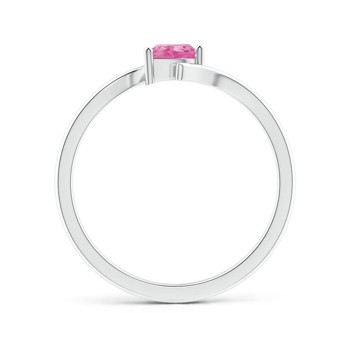 AA - Pink Sapphire / 0.35 CT / 14 KT White Gold