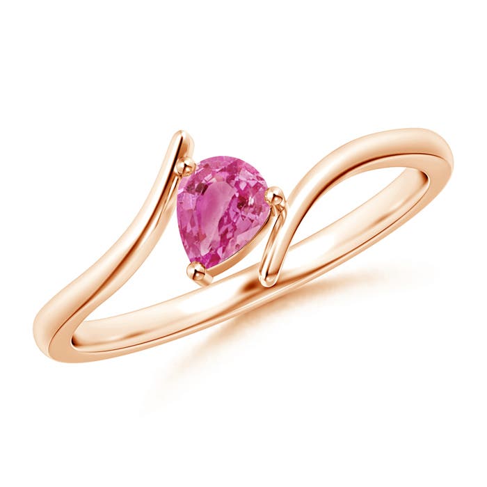 AAA - Pink Sapphire / 0.35 CT / 14 KT Rose Gold