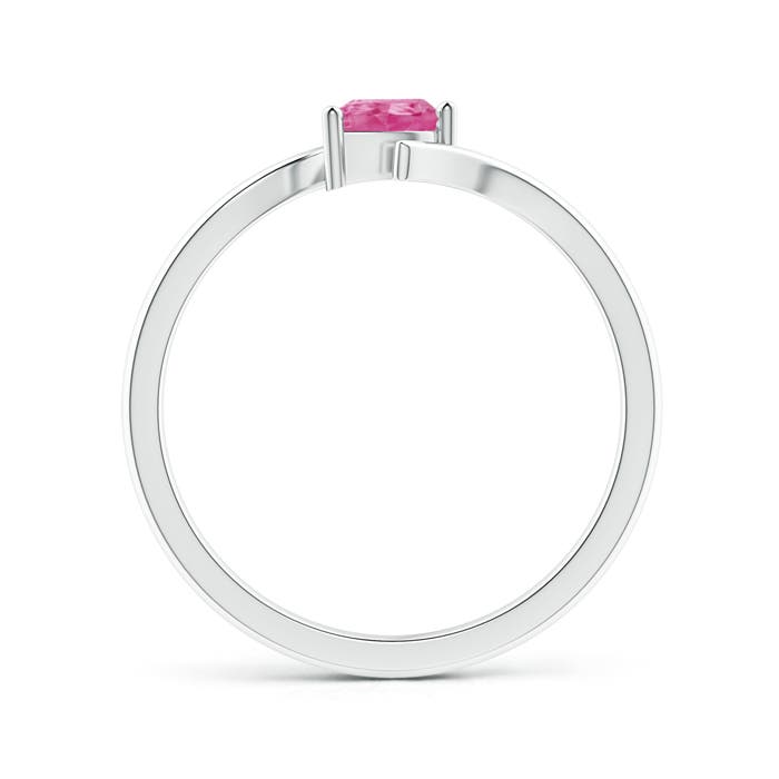 AAA - Pink Sapphire / 0.35 CT / 14 KT White Gold