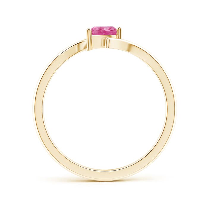 AAA - Pink Sapphire / 0.35 CT / 14 KT Yellow Gold