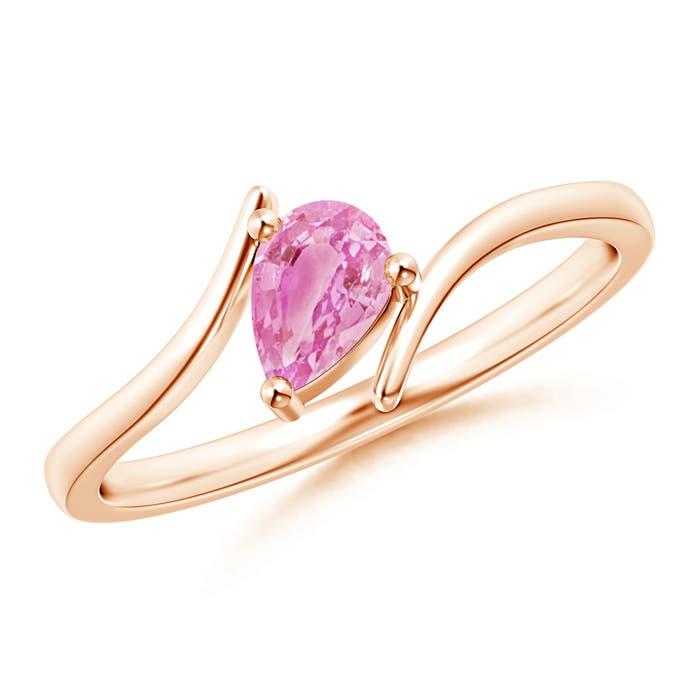 A - Pink Sapphire / 0.45 CT / 14 KT Rose Gold