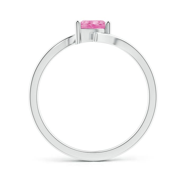 A - Pink Sapphire / 0.45 CT / 14 KT White Gold