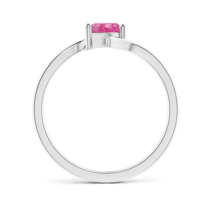 AAA - Pink Sapphire / 0.45 CT / 14 KT White Gold