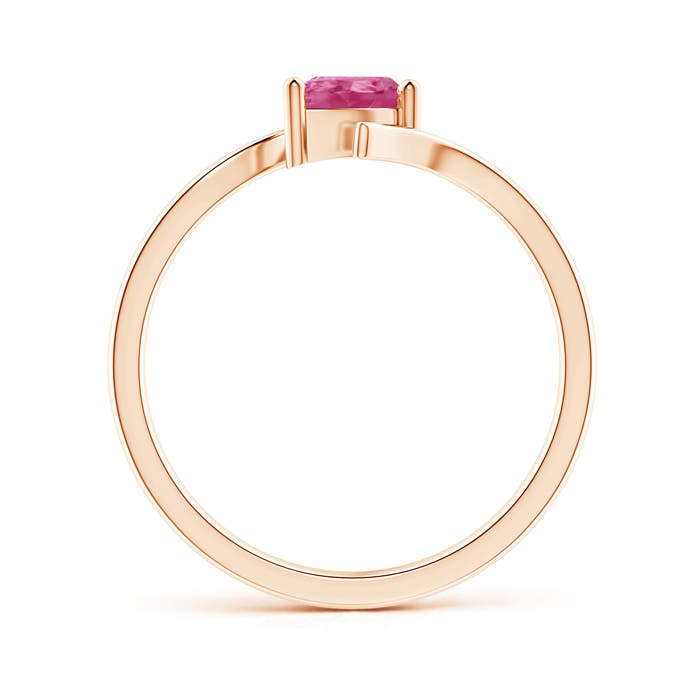 AAAA - Pink Sapphire / 0.45 CT / 14 KT Rose Gold