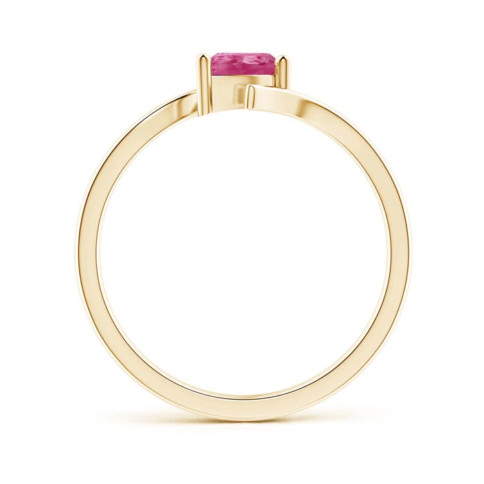 AAAA - Pink Sapphire / 0.45 CT / 14 KT Yellow Gold