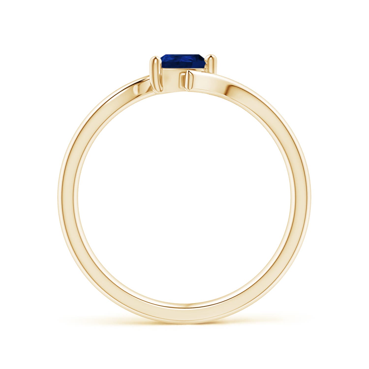 AA - Blue Sapphire / 0.3 CT / 14 KT Yellow Gold