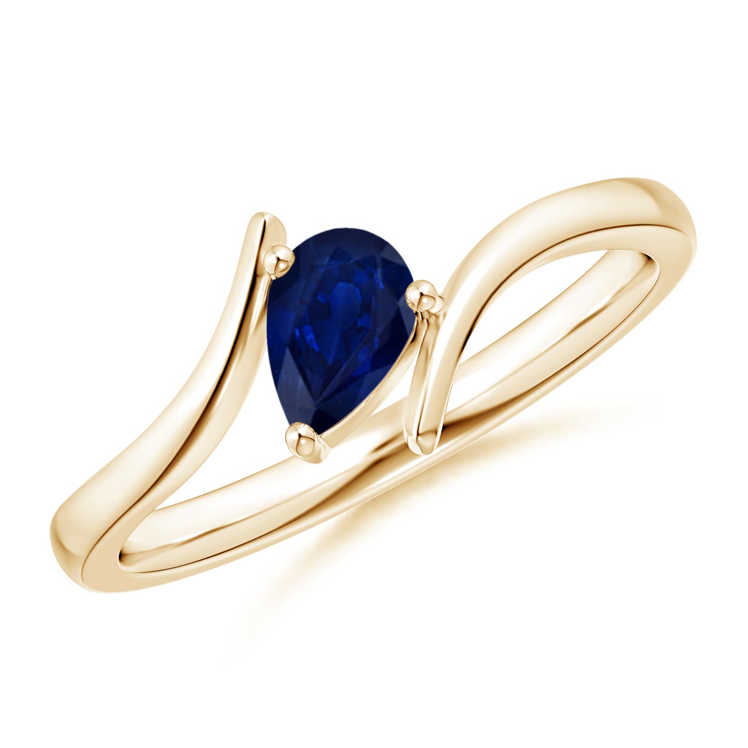 AA - Blue Sapphire / 0.4 CT / 14 KT Yellow Gold