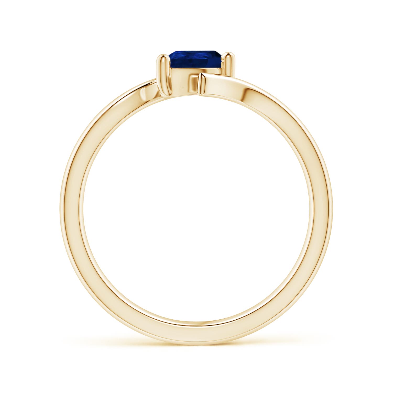 AA - Blue Sapphire / 0.4 CT / 14 KT Yellow Gold