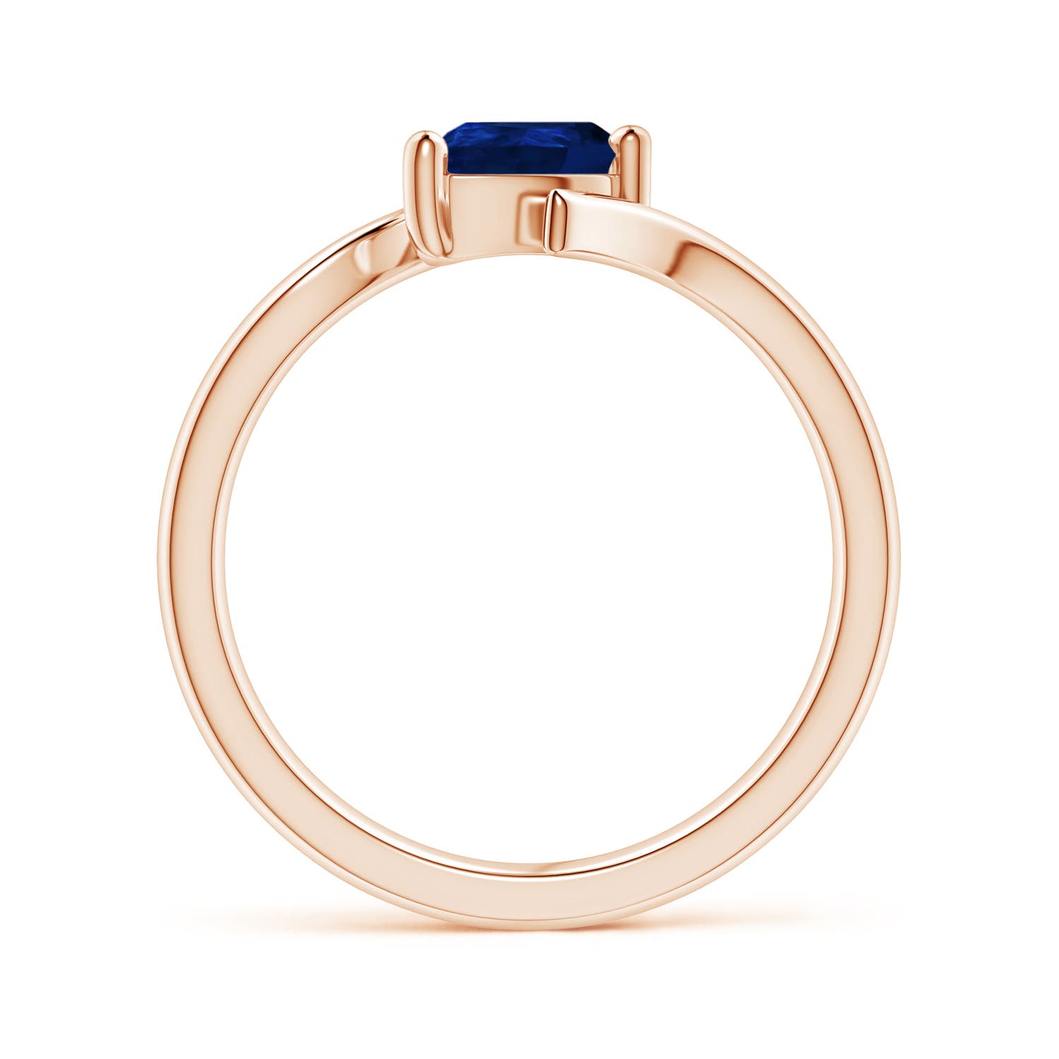 AA - Blue Sapphire / 0.75 CT / 14 KT Rose Gold