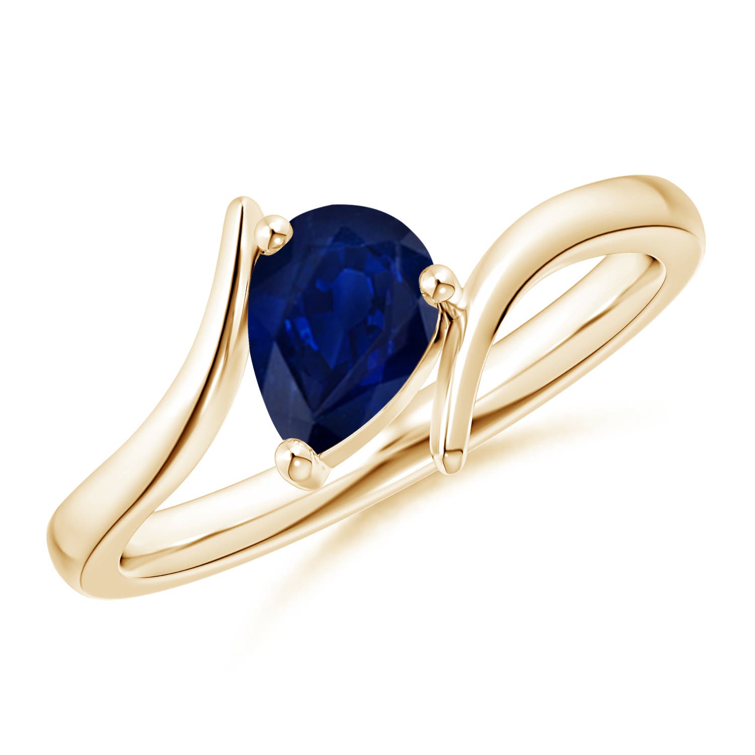 AA - Blue Sapphire / 0.75 CT / 14 KT Yellow Gold