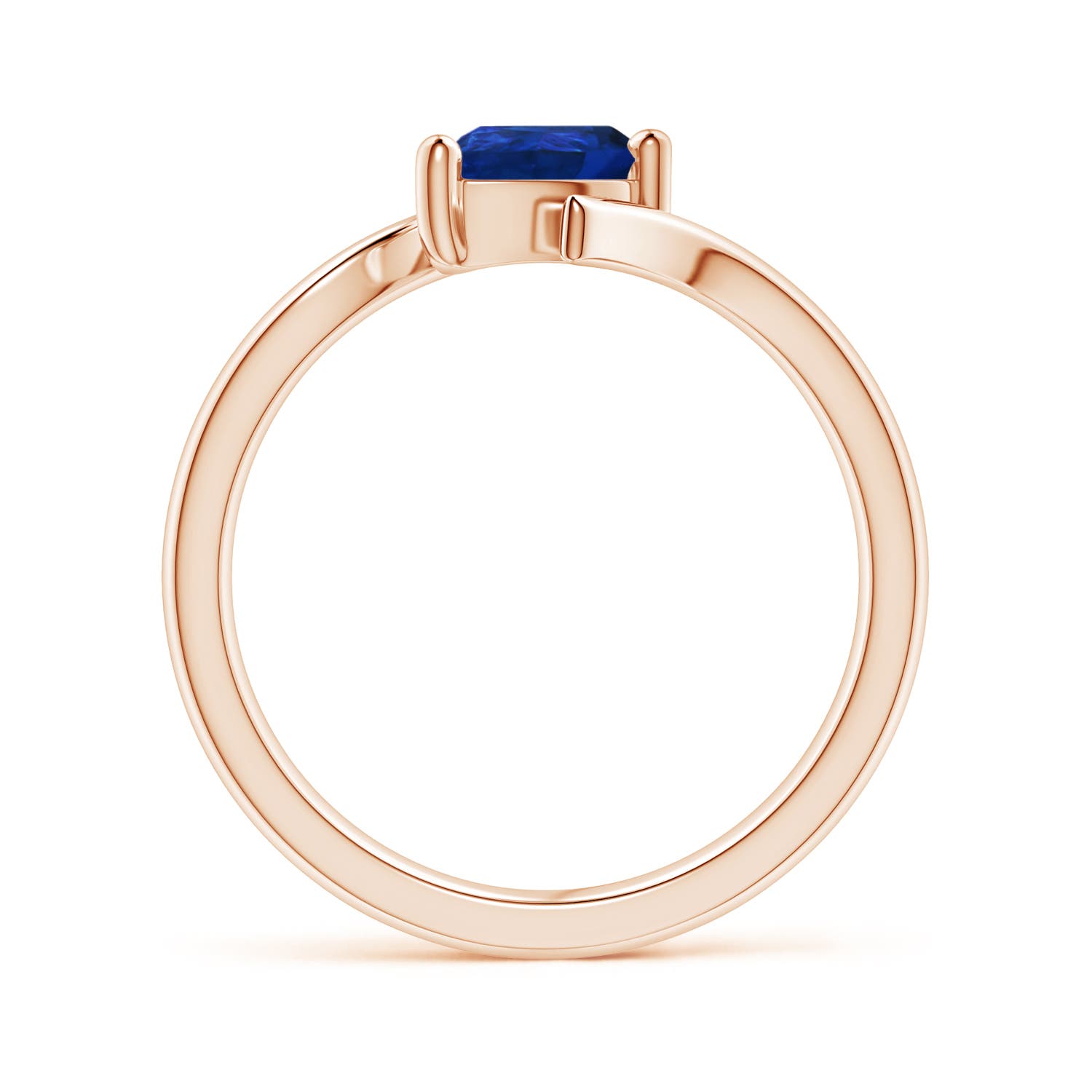 AAA - Blue Sapphire / 0.75 CT / 14 KT Rose Gold