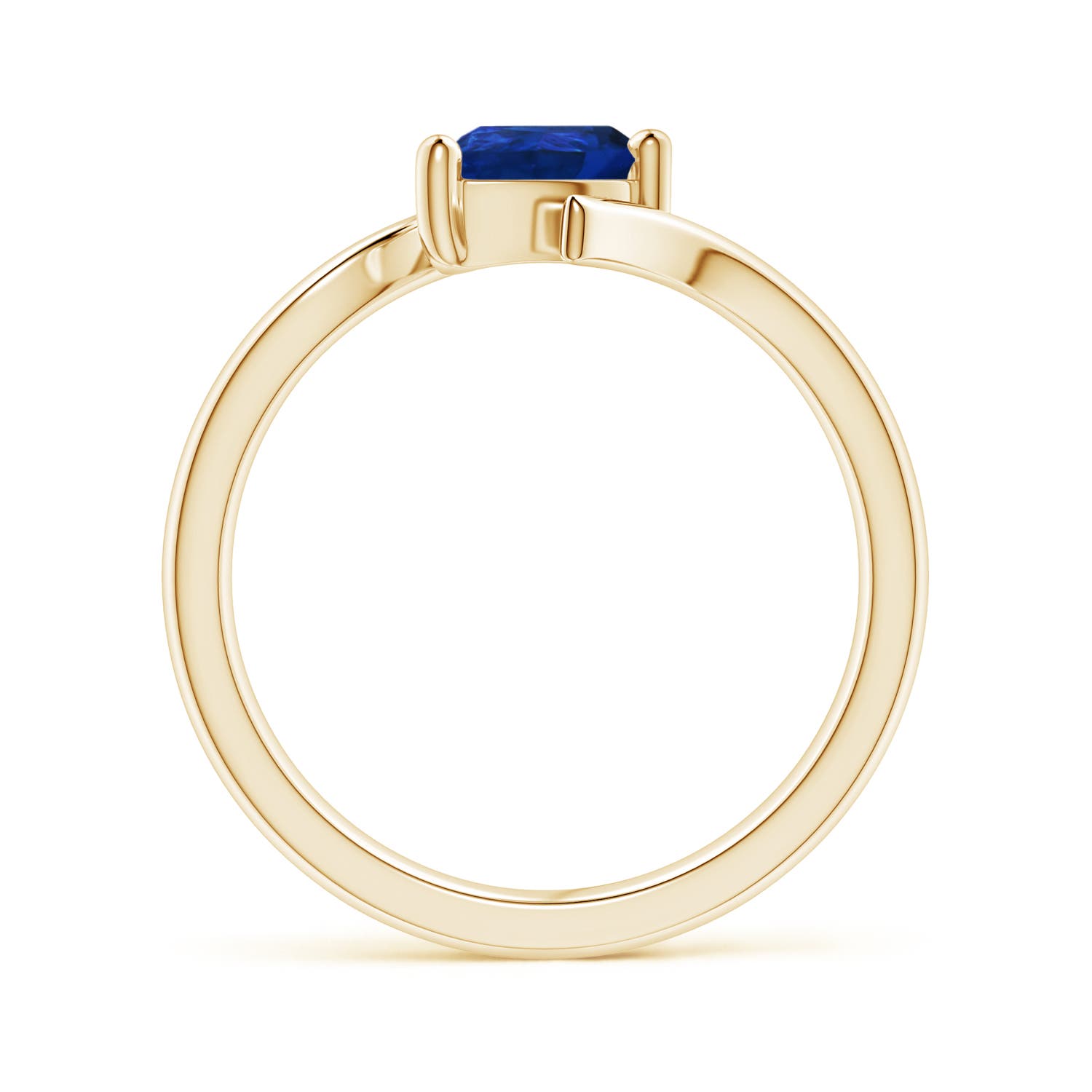 AAA - Blue Sapphire / 0.75 CT / 14 KT Yellow Gold